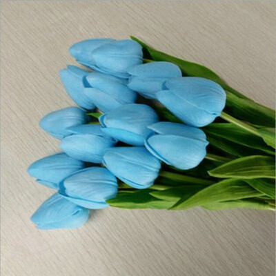 

1 Bouquet 10 Heads New Flowers 6 Colors Fake Tulip Artificial Silk Flower Home Office Wedding Decor Artificial