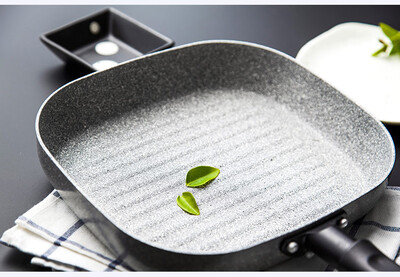 

Non-stick frying pan pan 2224cm striped steak pan fry fish square frying pan electromagnetic oven general purpose