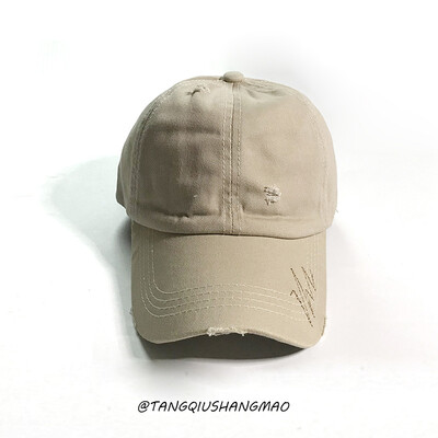

New hat hole to do old mens womens eaves hat outdoor sun-drenched cap baseball cap manufacturer custom