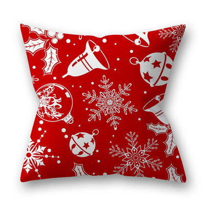 

Christmas Peach Skin Cushion Cover Throw Pillow Case Xmas Home Decor Gift