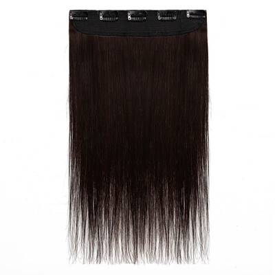 

100 Remy Human 34 Full Head 1 Piece 5 Clips Clip in Remy Human Hair Extensions Silky Straight