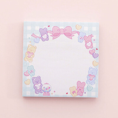 

80Pcs Cartoon Sticky Notes Memo List Planner Diary Message Notice Reminder Paper