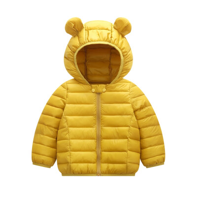 

Baby Outerwear Boys Winter Baby Boy Girl Outerwear Casual Ear Hoodie Design Zipper Sweatshirt Kids Coat Outfits Tops