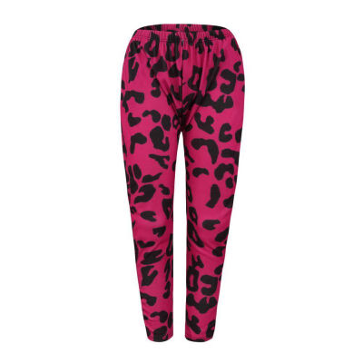 

Women Pants Sexy Slim Leopard Printed Haren Pants Autumn Casual Long Pants Female Elastic Fashion Pockets Trousers