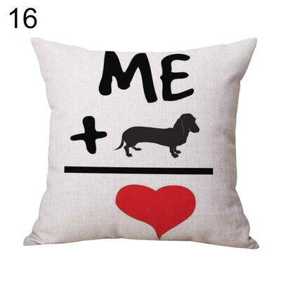 

Cartoon Dog Animal Throw Pillow Protector Case Cushion Cover Bedding Articles