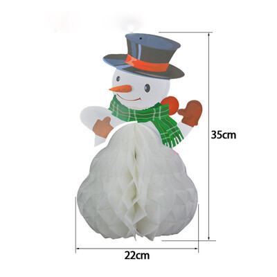

Toponeto Vintage Beistle Santa Mini Honeycomb Christmas Table or Package Decoration