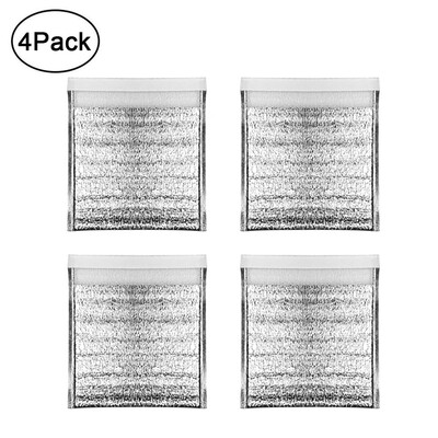 

Toponeto Insulated Easy Zip Lock Resealable Aluminum Reusable Picnic Hot & Cold Pouch