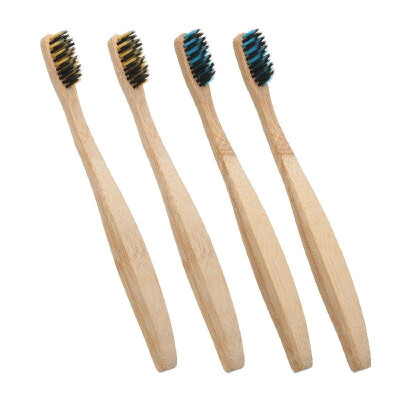 

Bamboo Toothbrush with Dense Bristles for Adults Daily & Travel Manual Toothbrushes Set Oral Care