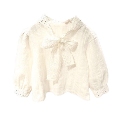 

New Spring Fall Winter Girls Shirts Kids Cute Long Sleeve Lace Bow Baby Girl Tops t shirt Toddler Children Clothes Gifts