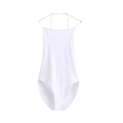 

New Fashion Backless Women Bodysuits Female Spaghetti Straps Summer Body Beach Suit Sexy Women Tops