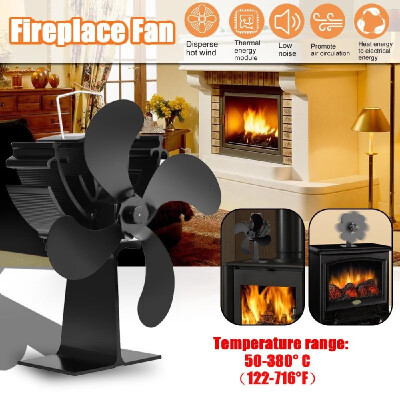 

4 Blades Home Fireplace Fan Efficient Heat Distribution Fans