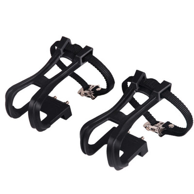 

Universal Toeclips And Straps 1 Pair Flat Pedals Dual Purpose Bicycle Toe Clip