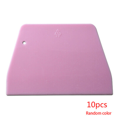 

10pcs Color Random Plastic Trapezoidal Dough Butter Bowl Scrapers Cake Cutters Spatulas Kitchen Pastry Tools