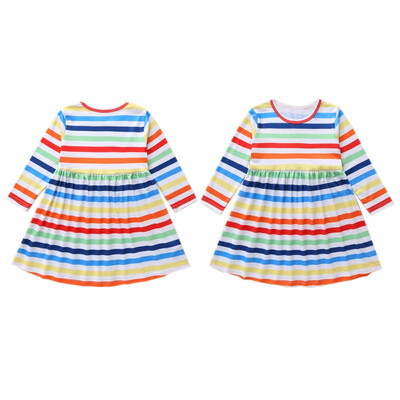 

Kids Girl Dress Toddler Baby Long Sleeve Dresses Children Clothing Girls Cotton Dress Kid Tops Outfits Fashion Girls Clothing