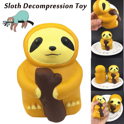 

Gobestart 1PC Cute Sloth Decompression Slow Rising Squeeze Relieve Squishies Toys