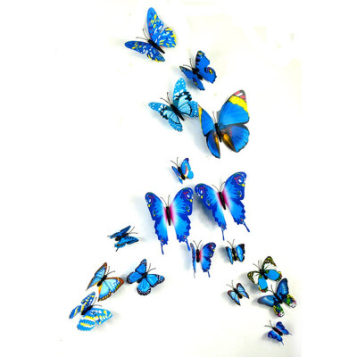 

12PCSSet 3D Butterfly Wall Stickers Decal Art Design Kids Room Home Decoration