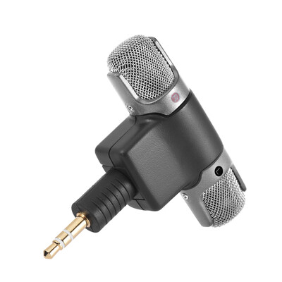 

External Stereo Mic Microphone with 35mm to Mini USB Micro Adapter Cable for GoPro Hero 3 3 4 for AEE Sports Action Camera