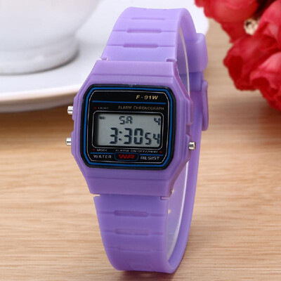 

LED Digital Sport Watch Multifunctional Ultra-thin Luminous Children Watch Wristwatch with Alarm for Teenager Students