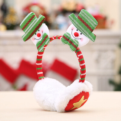 

Tailored Christmas Santa Claus Elk Snowman Bear Adult Kids Decor Warm Earmuffs Party