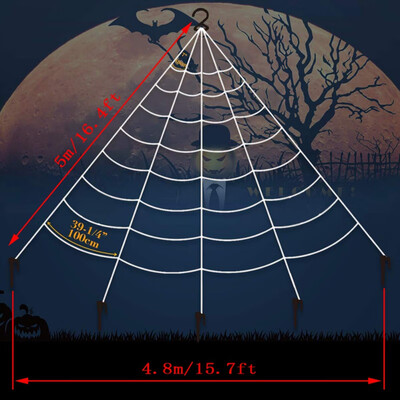 

Halloween Scary Party Scene Props White Stretchy Cobweb Spider Web Horror Halloween Decoration For Bar Haunted House