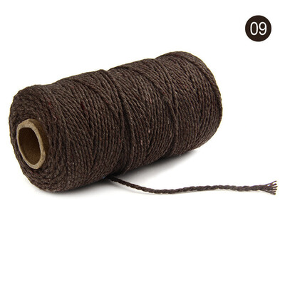 

Toponeto 100m Long100Yard Pure Cotton Twisted Cord Rope Crafts Macrame Artisan String