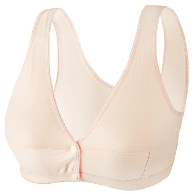 

Middle-aged Mother Comfortable Sleep Bra With Fertilizer And Increased Vest Bra Front Buckle Cotton Bra