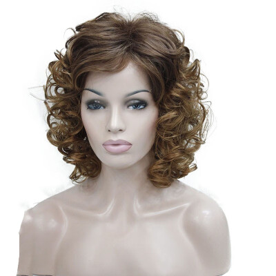 

StrongBeauty Short Super Curly Blonde Full Synthetic Wig Full Wigs