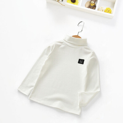 

Winter Children Girls Boys Lettings Children Clothing Spring Autumn Winter High Collar Bottoming Shirt Baby Long-sleeved T-shirt