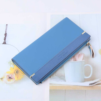 

Tailored Women Long Wallet Fashion Zipper Bag Multicolor Wallet Splicing Wild Coin Purse