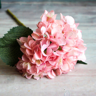 

Simulation of a single French Hydrangea Single Cloth Plants Artificial Flower for wedding