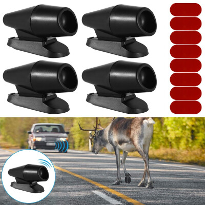 

4PCS Automotive Animal Deer Warning Alarm Car Forest Driving Wildlife Warning Whistles Auto Safety Alert Device Protect Wildlife