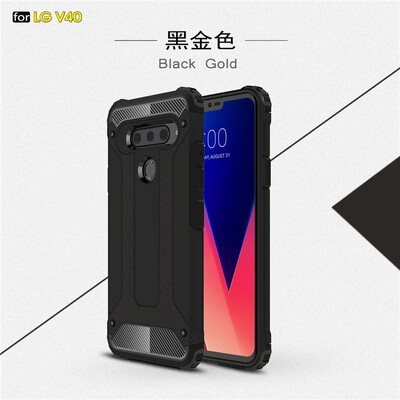 

Goowiiz Phone Case For LG V40 King Kong Armor Fashion Bumper PC TPU Prevent falling