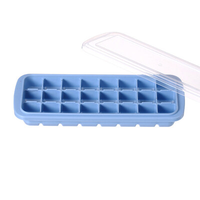 

24-Grid Summer Silicone Ice Cube Mold Tray Maker Mould Kitchen Bar Tool with Lid