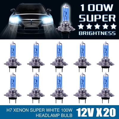 

20104PCS Car Head Light - H7 12V 100W Xenon White Halogen Car Headlight Lamp Bulbs