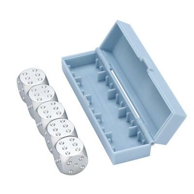 

Toponeto 1 Set Solid Aluminum Alloy Metal Dice Home Decoration Take A Photo Prop