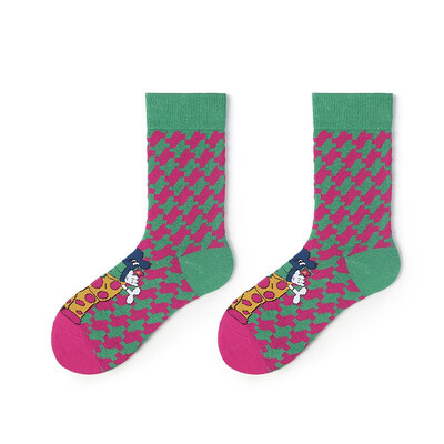 

Stockings Women Autumn Polka Dot Middle Tube Stockings Harajuku Tide Brand Lolita Stockings Red And Yellow Checkered Avatar