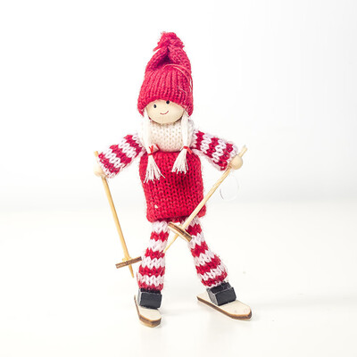 

Christmas Cute Girl Ski Doll Ornaments Christmas Tree Decorations Hanging Pendant Home Party Decor