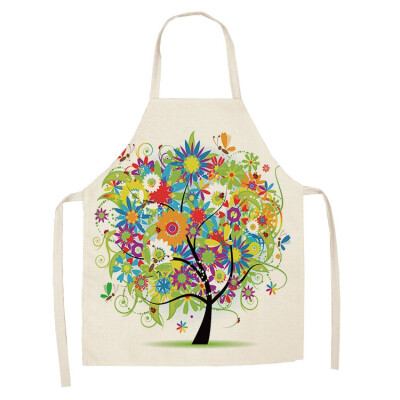 

1Pcs Plant Apron Adjustable Cotton And Linen Bib Apron Waterproof Cooking Aprons For Chef 6849cm