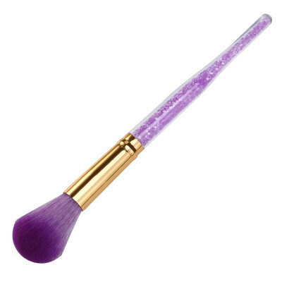 

1Pcs Rhinestone Handle Make up Dust Cleaning Brush Easy Washing Gel Polish Tips 3D Decor Powder Sequins Cleaning Remove Tool