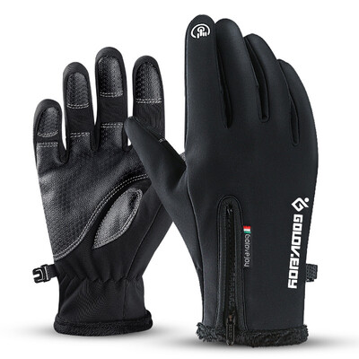 

Golovejoy Unisex Touch Screen Gloves Plus Velvet Winter Windproof Waterproof