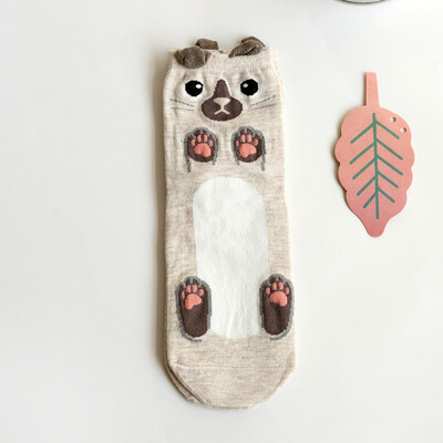 

Gobestart Cute Lovely Cartoon Animal Zoo Women Socks Ladies Girls Cotton Warm Soft Sox