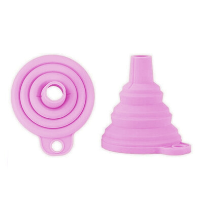 

1Pcslots Silicone Gel Foldable Collapsible Style Funnel Hopper Kitchen Cooking tools Accessories gadgets outdoor