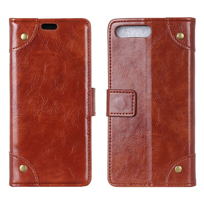 

MOONCASE Apple iPhone 7 Plus8 Plus Copper Buckle Napa Leather Case - Brown