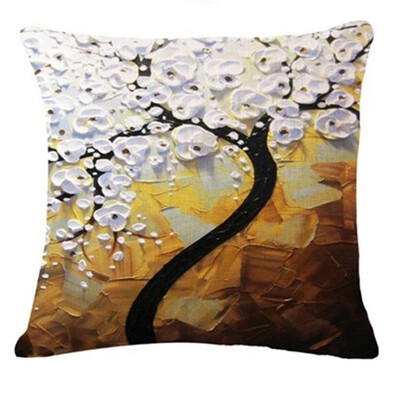 

〖Follure〗Tree Leaves Sofa Bed Home Decoration Festival Pillow Case Cushion Cover