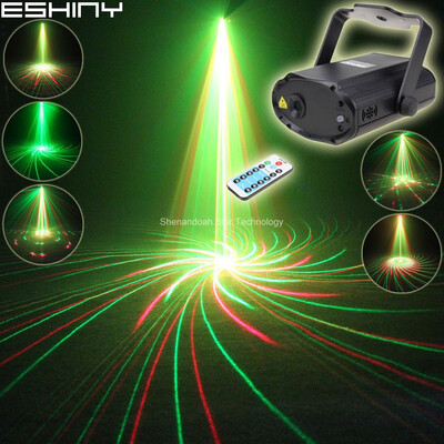 

ESHINY Remote Mini R&G Laser Big 12 Patterns Projector Dance Disco Bar Family Party Xmas Stage DJ Light Show T21