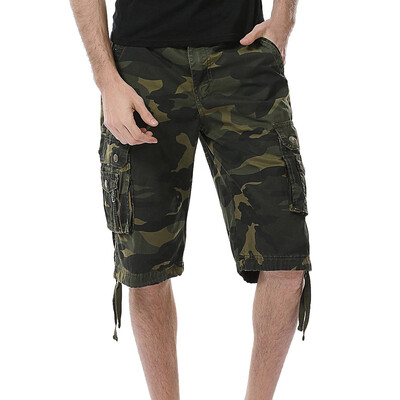 

Gobestart Mens Casual Camouflage Pocket Beach Work Short Trouser Cargo Shorts Pant