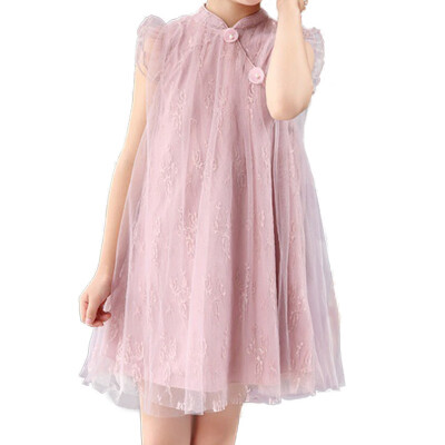 

Girls Summer Dress Sleeveless Mesh Ball Gown Kid Girl Dresses Child Clothing