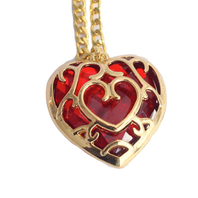 

1pc The Legend of Zelda Skyward Heart Container Necklace Pendant New
