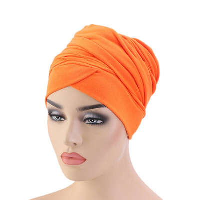 

Women Muslim Velvet Long Tail Cap Scarf Head Shawls Warp Turban Scaves Hat