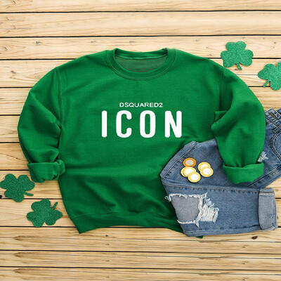 

Soft&Comfy Contrast Letters Pattern Long Sleeve Tee